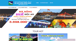 Desktop Screenshot of dulichdongsongxanh.vn